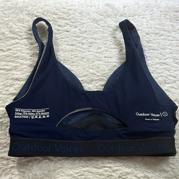 Outdoor Voices Plunge Sports Bra,  sz S - Picture 3 of 4